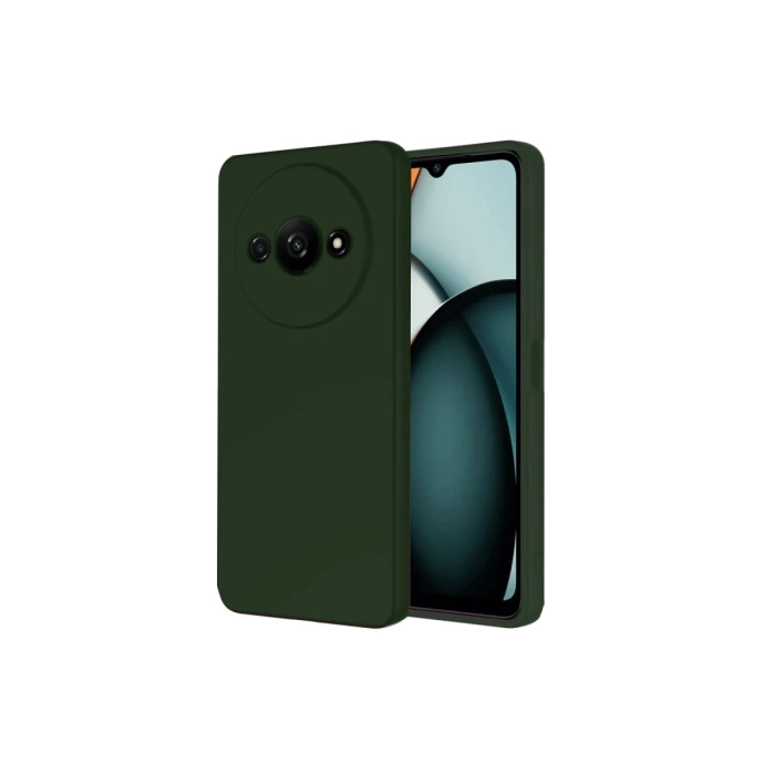 Newface Realme C61 Kılıf First Silikon - Koyu Yeşil
