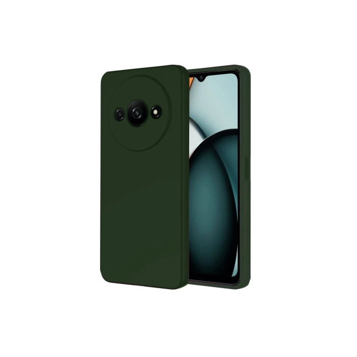 Newface Realme C61 Kılıf First Silikon - Koyu Yeşil