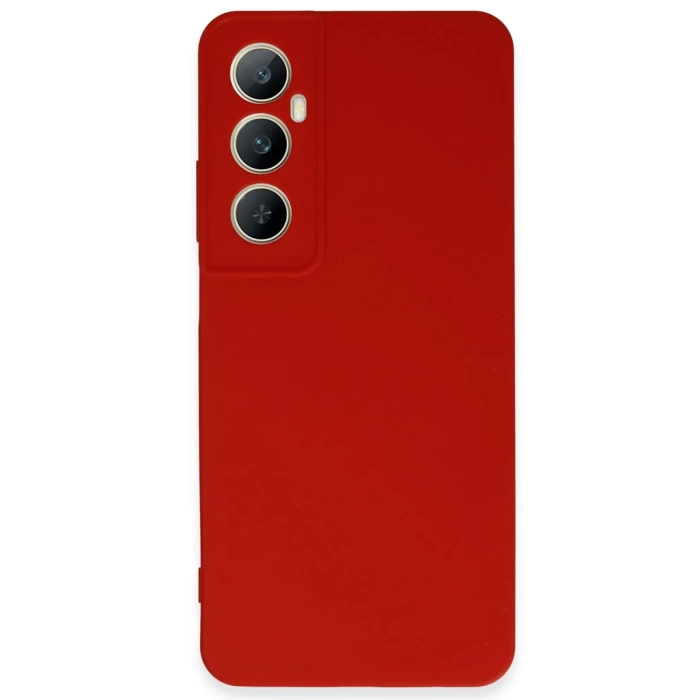 Newface Realme C65 Kılıf First Silikon - Kırmızı