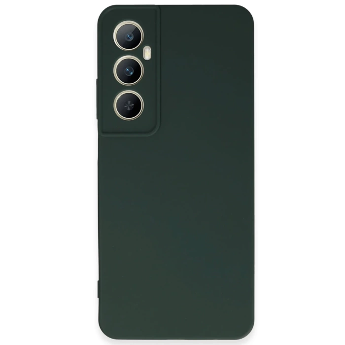 Newface Realme C65 Kılıf First Silikon - Koyu Yeşil