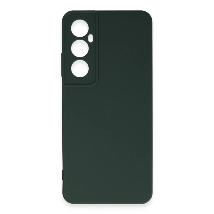 Newface Realme C65 Kılıf First Silikon - Koyu Yeşil