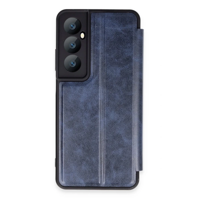 Newface Realme C65 Kılıf Flip Cover - Lacivert