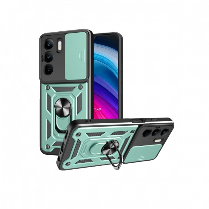 Newface Realme C75 4G Kılıf Pars Lens Yüzüklü Silikon