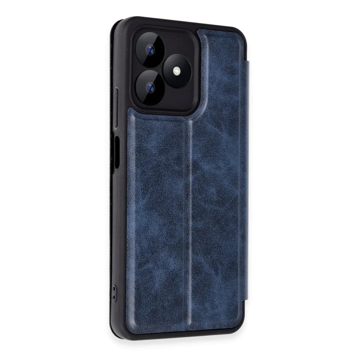 Newface Realme Note 50 4G Kılıf Flip Cover - Lacivert