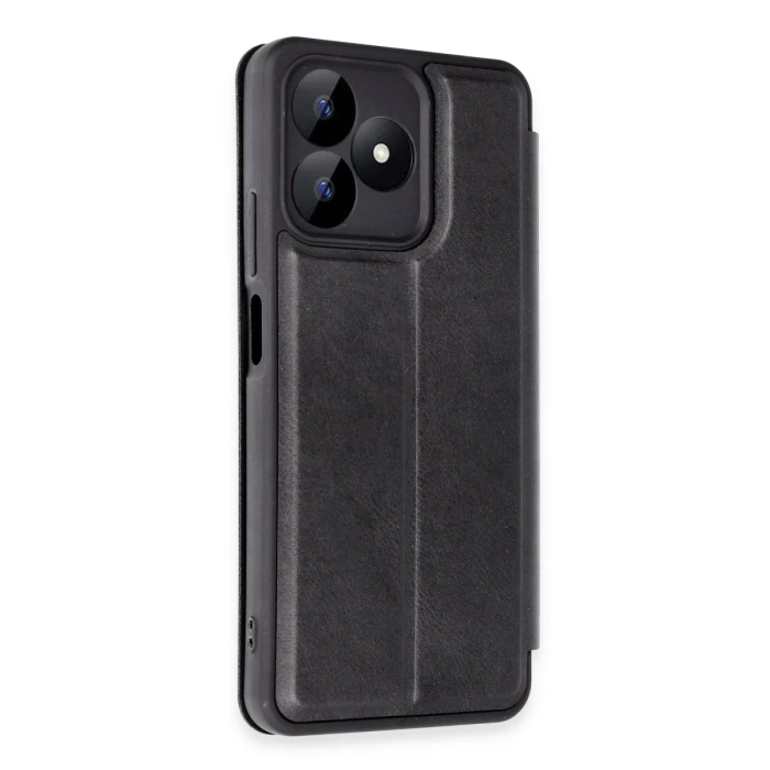 Newface Realme Note 50 4G Kılıf Flip Cover - Siyah