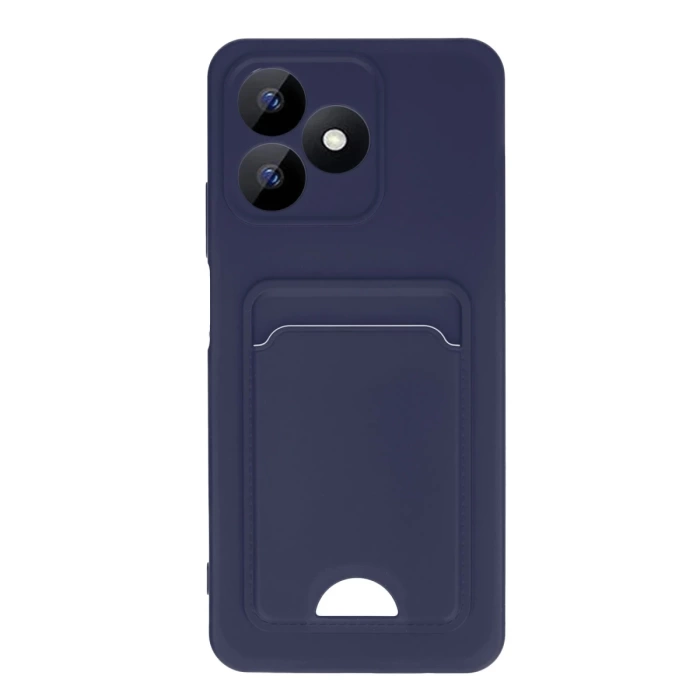 Newface Realme Note 50 4G Kılıf Kelvin Kartvizitli Silikon - Lacivert