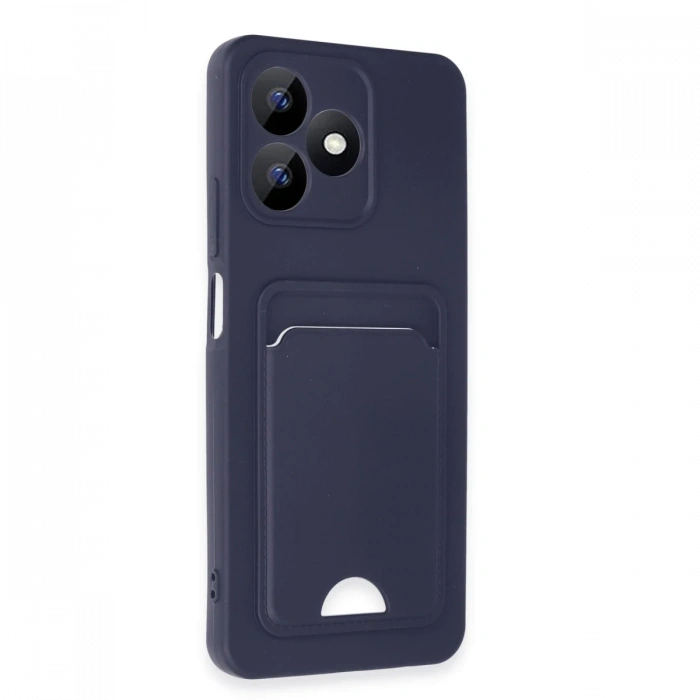 Newface Realme Note 50 4G Kılıf Kelvin Kartvizitli Silikon - Lacivert