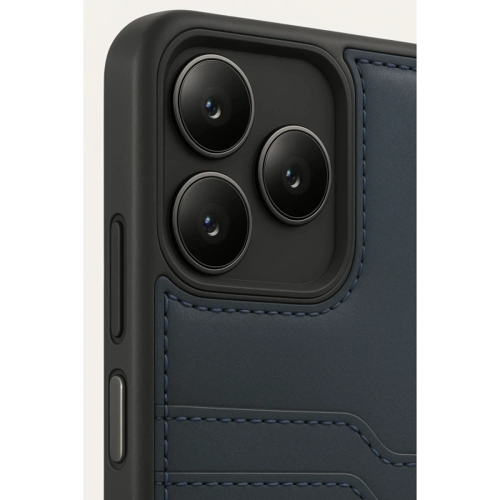 Newface Realme Note 50 4G Kılıf Sara Kartvizitli Deri Kılıf