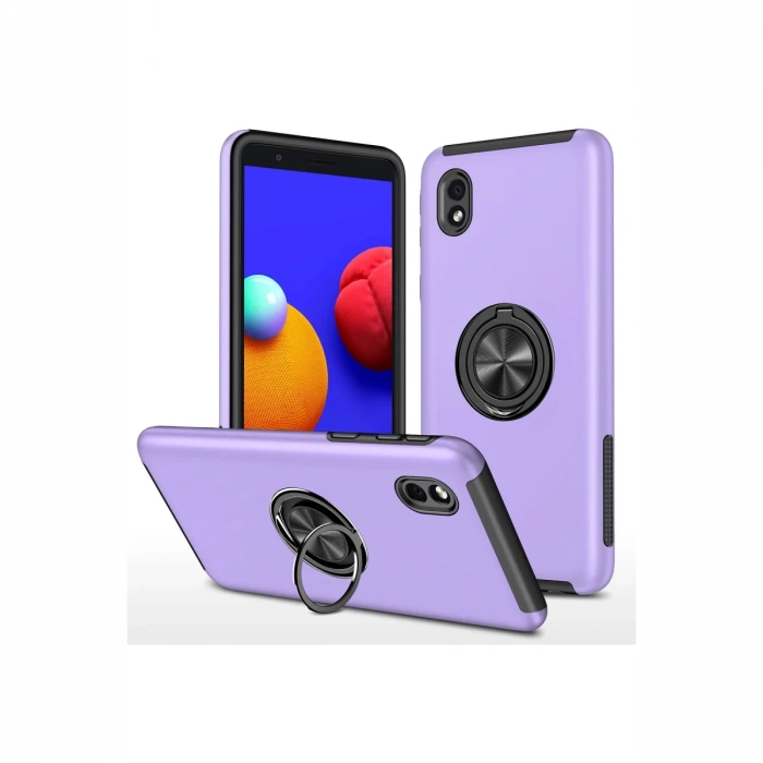 Newface Samsung Galaxy A01 Core Kılıf Elit Yüzüklü Kapak
