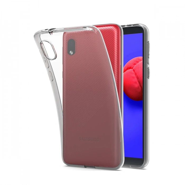 Newface Samsung Galaxy A01 Core Kılıf Lüx Şeffaf Silikon