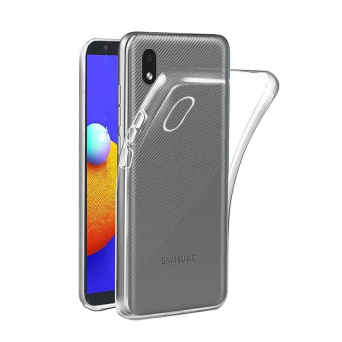 Newface Samsung Galaxy A01 Core Kılıf Lüx Şeffaf Silikon