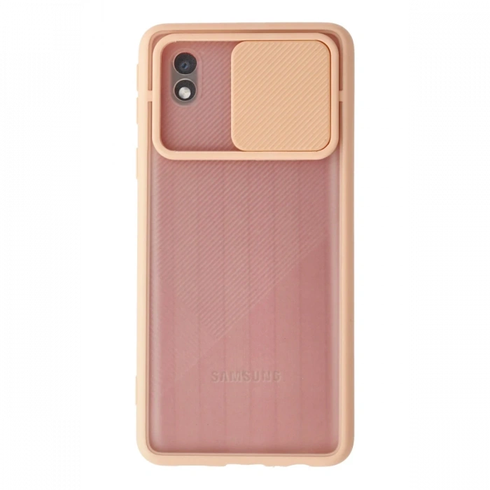 Newface Samsung Galaxy A01 Core Kılıf Palm Buzlu Kamera Sürgülü Silikon