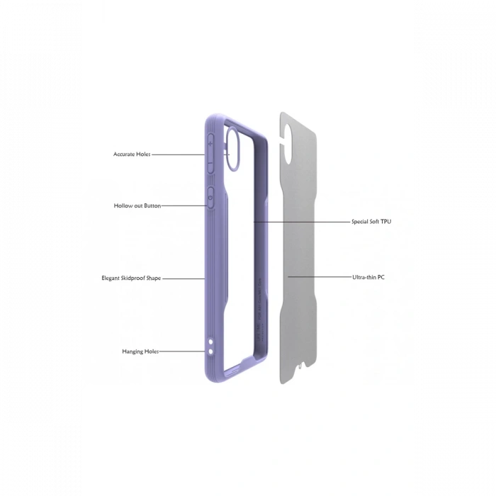 Newface Samsung Galaxy A01 Core Kılıf Platin Silikon