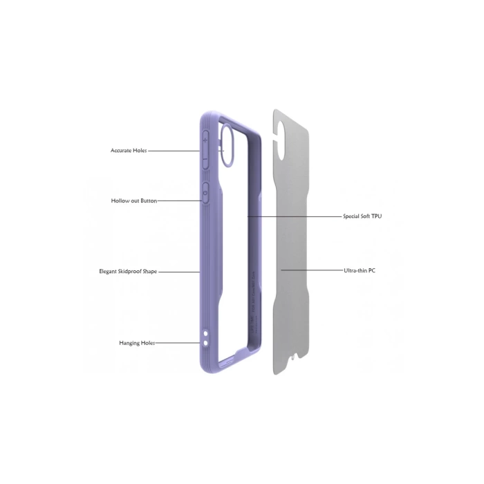 Newface Samsung Galaxy A01 Core Kılıf Platin Silikon