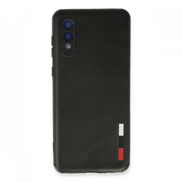Newface Samsung Galaxy A02 Kılıf Loop Deri Silikon - Siyah