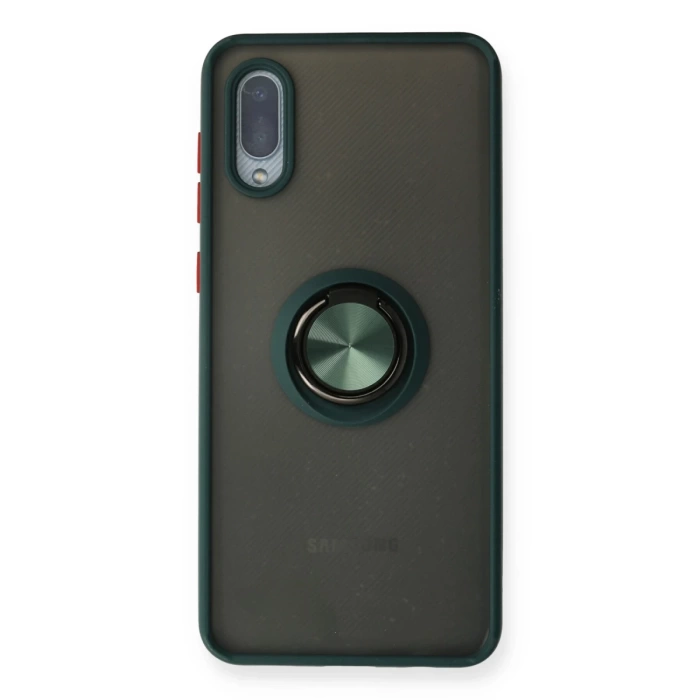 Newface Samsung Galaxy A02 Kılıf Montreal Yüzüklü Silikon Kapak