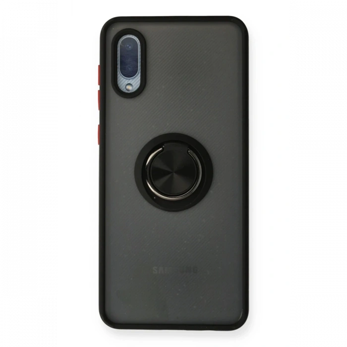 Newface Samsung Galaxy A02 Kılıf Montreal Yüzüklü Silikon Kapak