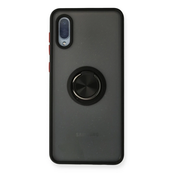Newface Samsung Galaxy A02 Kılıf Montreal Yüzüklü Silikon Kapak