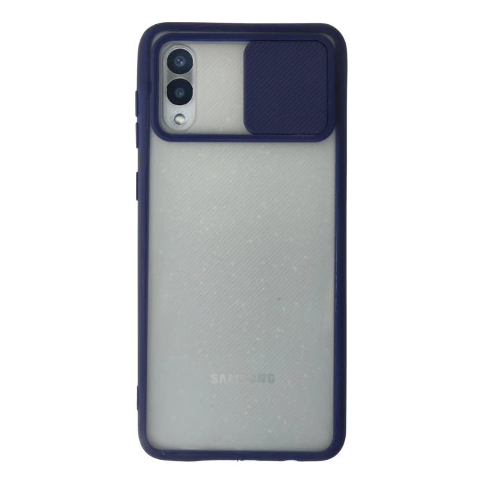 Newface Samsung Galaxy A02 Kılıf Palm Buzlu Kamera Sürgülü Silikon