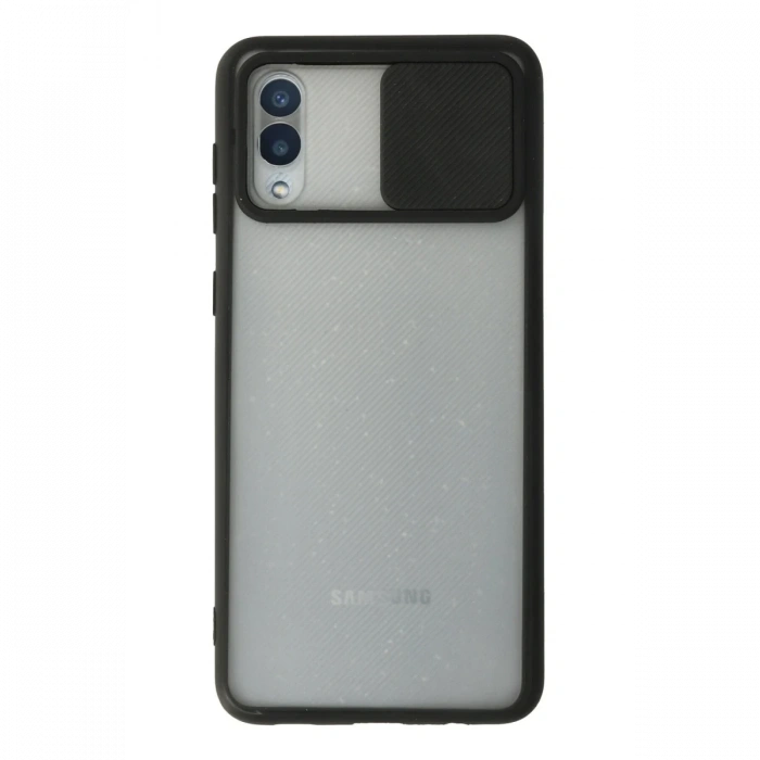 Newface Samsung Galaxy A02 Kılıf Palm Buzlu Kamera Sürgülü Silikon