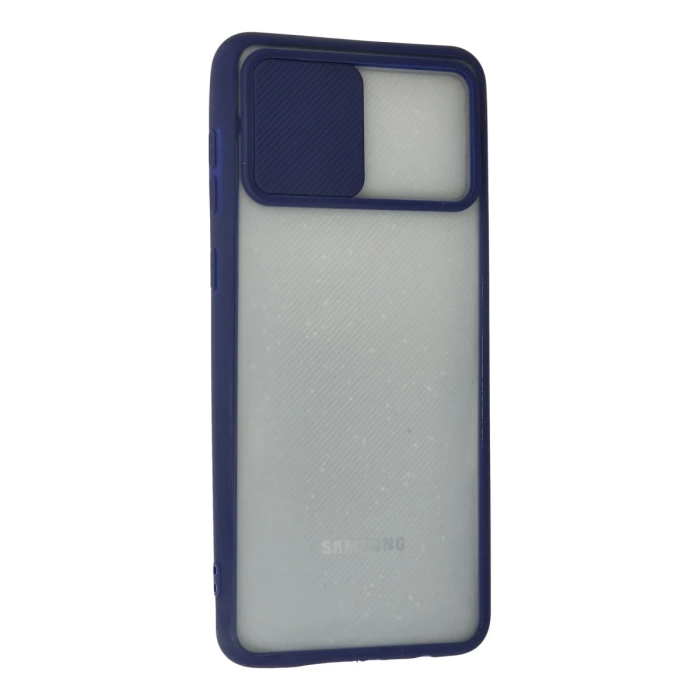 Newface Samsung Galaxy A02 Kılıf Palm Buzlu Kamera Sürgülü Silikon