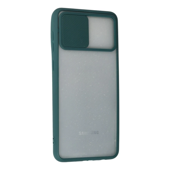 Newface Samsung Galaxy A02 Kılıf Palm Buzlu Kamera Sürgülü Silikon