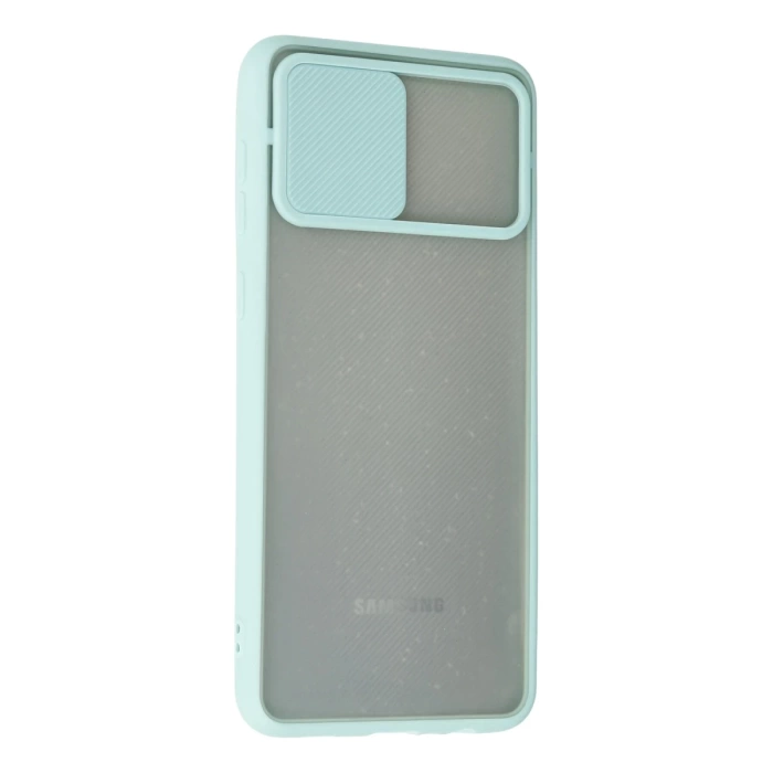 Newface Samsung Galaxy A02 Kılıf Palm Buzlu Kamera Sürgülü Silikon