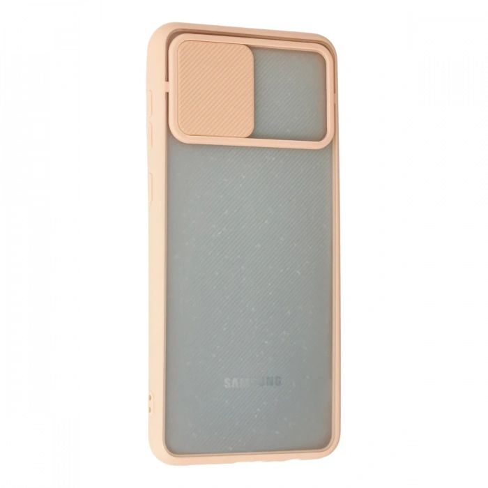 Newface Samsung Galaxy A02 Kılıf Palm Buzlu Kamera Sürgülü Silikon