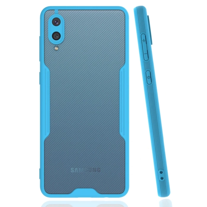 Newface Samsung Galaxy A02 Kılıf Platin Silikon