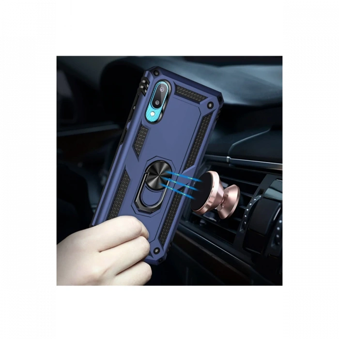 Newface Samsung Galaxy A02 Kılıf Sofya Yüzüklü Silikon Kapak