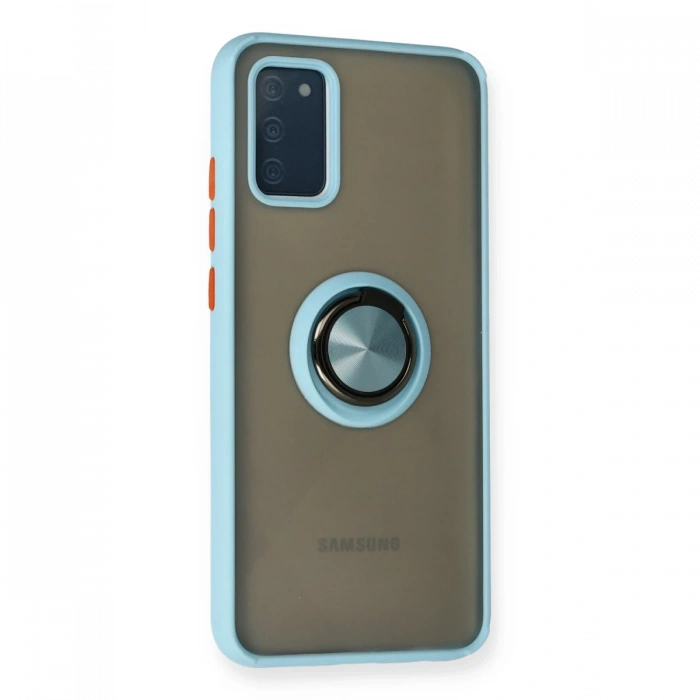 Newface Samsung Galaxy A02S Kılıf Montreal Yüzüklü Silikon Kapak