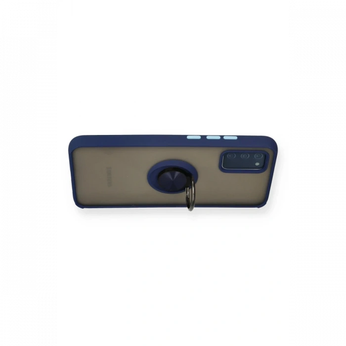 Newface Samsung Galaxy A02S Kılıf Montreal Yüzüklü Silikon Kapak
