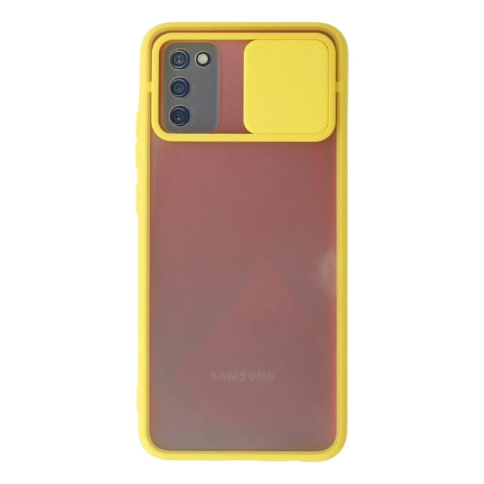 Newface Samsung Galaxy A02S Kılıf Palm Buzlu Kamera Sürgülü Silikon