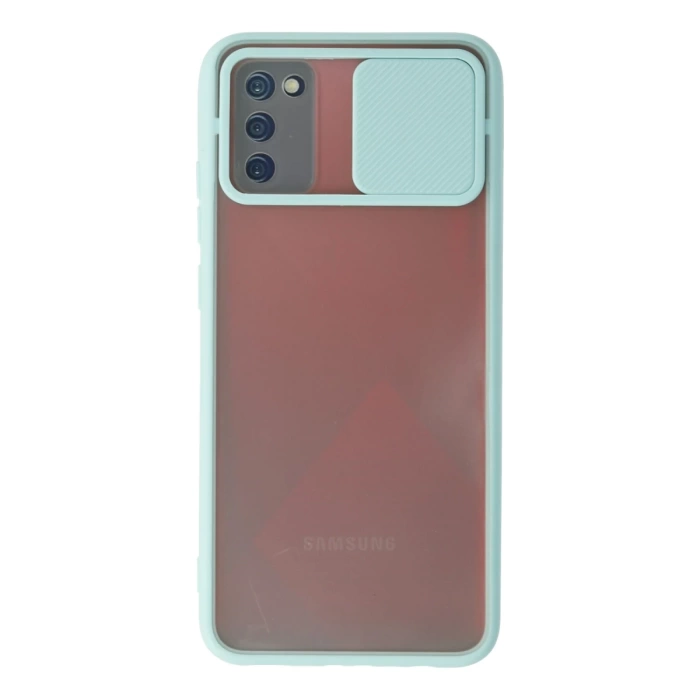 Newface Samsung Galaxy A02S Kılıf Palm Buzlu Kamera Sürgülü Silikon
