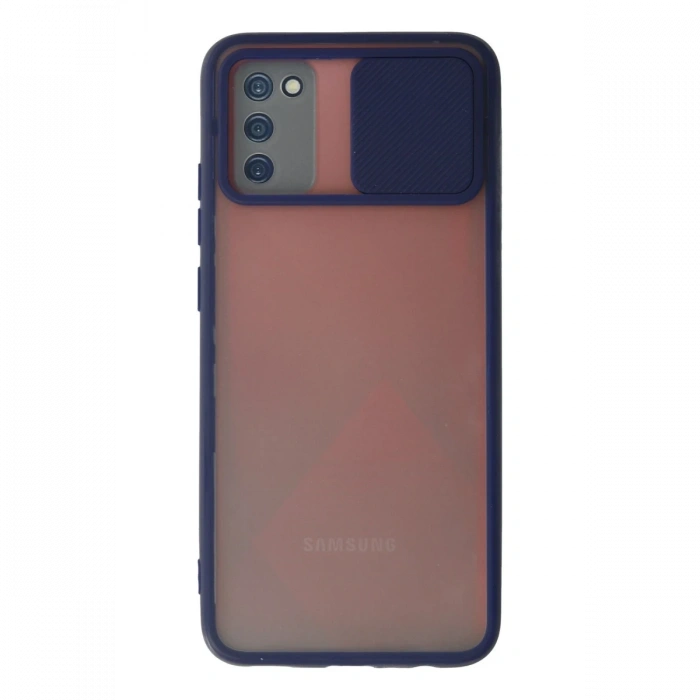 Newface Samsung Galaxy A02S Kılıf Palm Buzlu Kamera Sürgülü Silikon