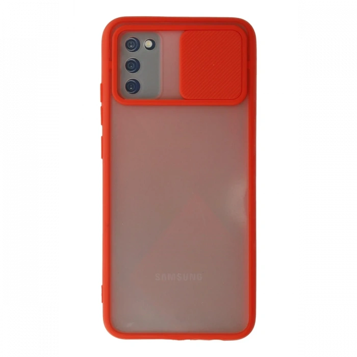 Newface Samsung Galaxy A02S Kılıf Palm Buzlu Kamera Sürgülü Silikon