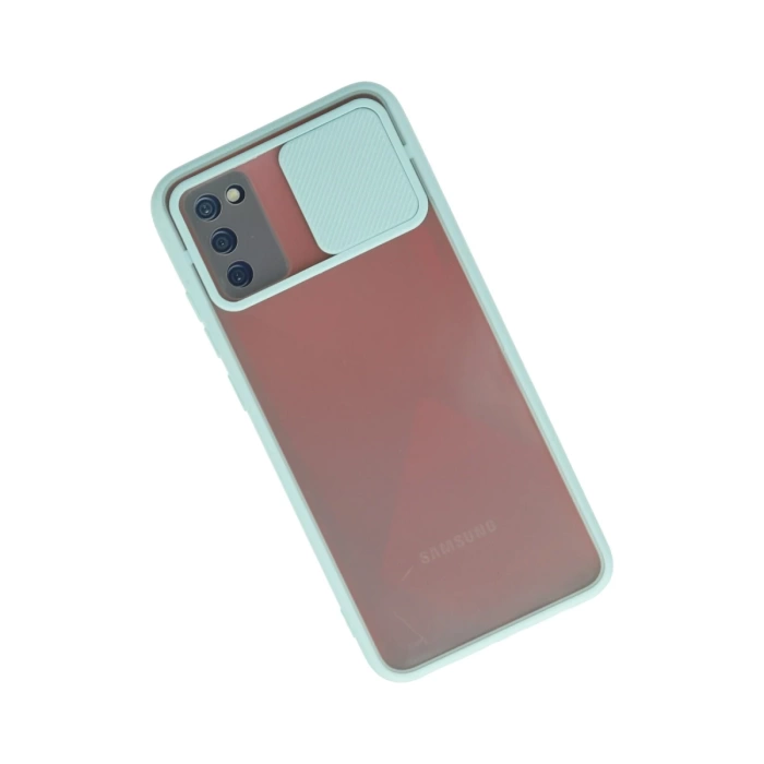 Newface Samsung Galaxy A02S Kılıf Palm Buzlu Kamera Sürgülü Silikon