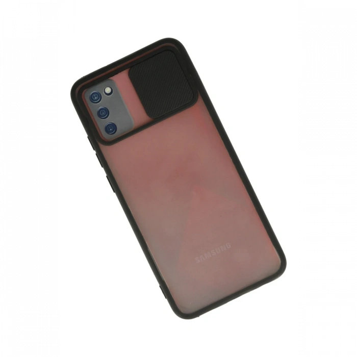 Newface Samsung Galaxy A02S Kılıf Palm Buzlu Kamera Sürgülü Silikon