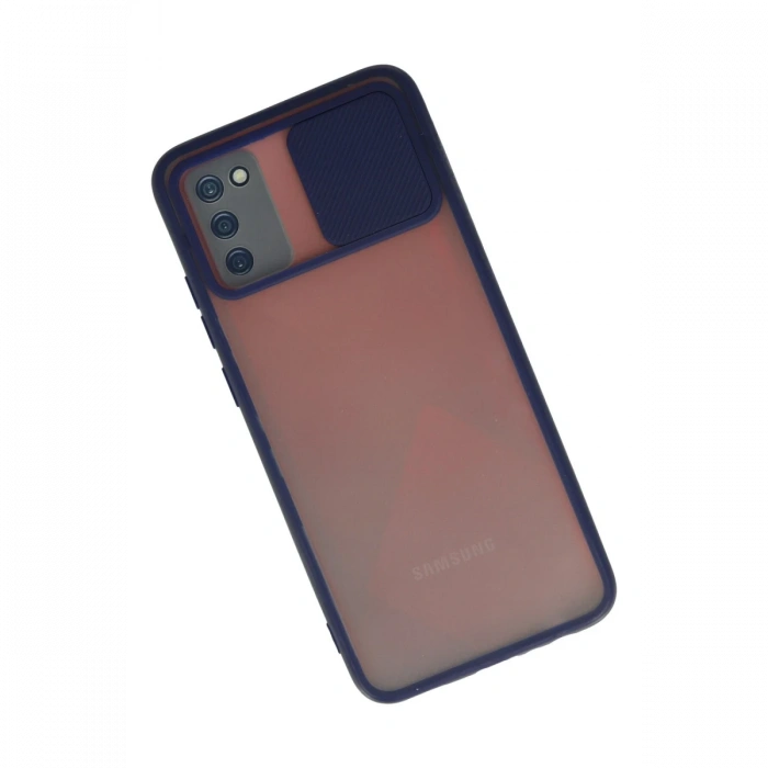 Newface Samsung Galaxy A02S Kılıf Palm Buzlu Kamera Sürgülü Silikon