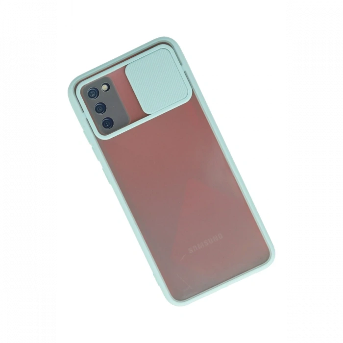 Newface Samsung Galaxy A02S Kılıf Palm Buzlu Kamera Sürgülü Silikon