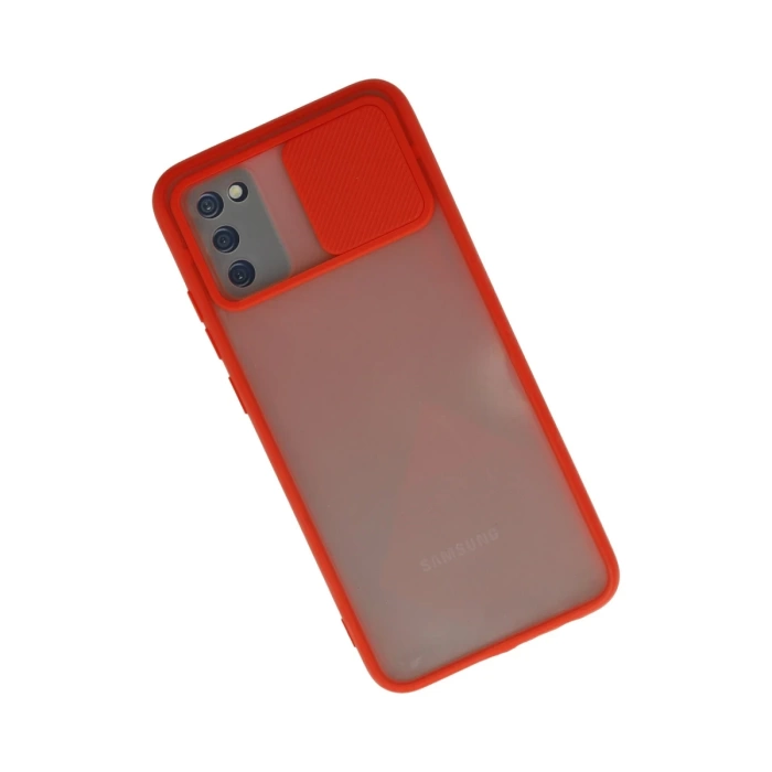 Newface Samsung Galaxy A02S Kılıf Palm Buzlu Kamera Sürgülü Silikon