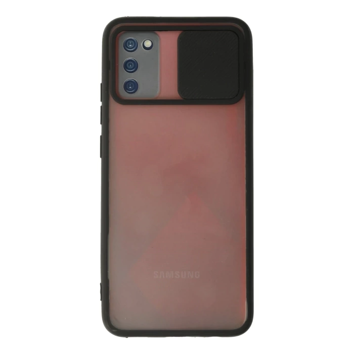 Newface Samsung Galaxy A02S Kılıf Palm Buzlu Kamera Sürgülü Silikon