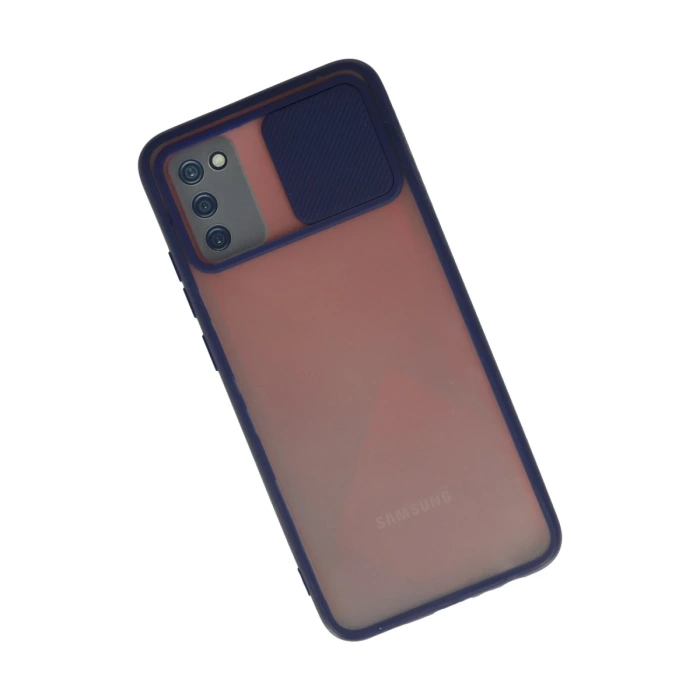 Newface Samsung Galaxy A02S Kılıf Palm Buzlu Kamera Sürgülü Silikon