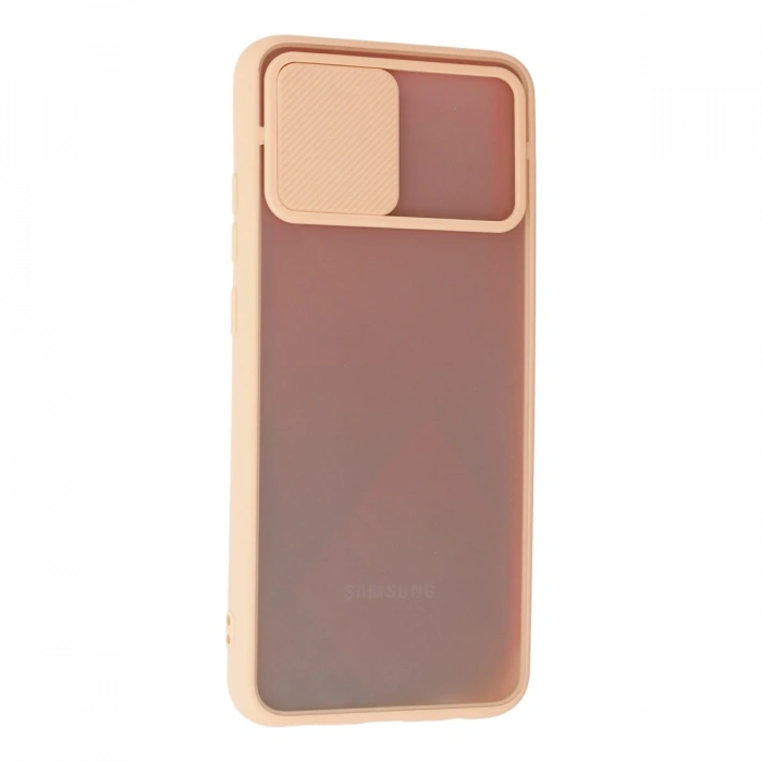 Newface Samsung Galaxy A02S Kılıf Palm Buzlu Kamera Sürgülü Silikon
