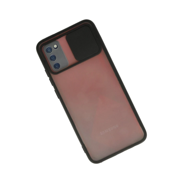 Newface Samsung Galaxy A02S Kılıf Palm Buzlu Kamera Sürgülü Silikon