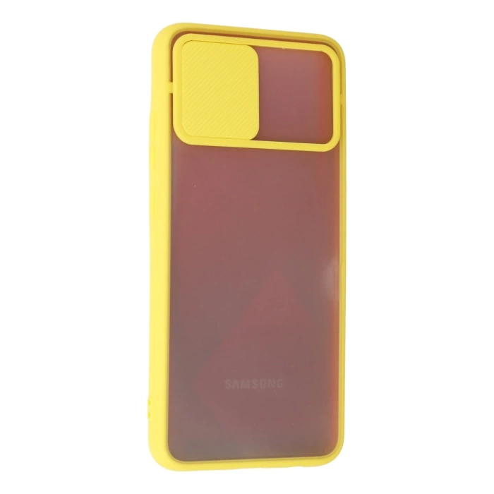 Newface Samsung Galaxy A02S Kılıf Palm Buzlu Kamera Sürgülü Silikon