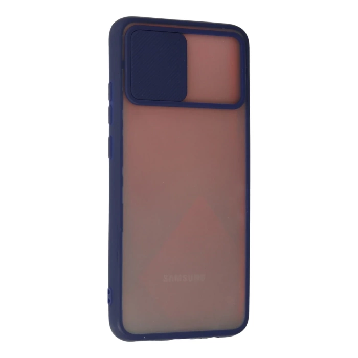Newface Samsung Galaxy A02S Kılıf Palm Buzlu Kamera Sürgülü Silikon
