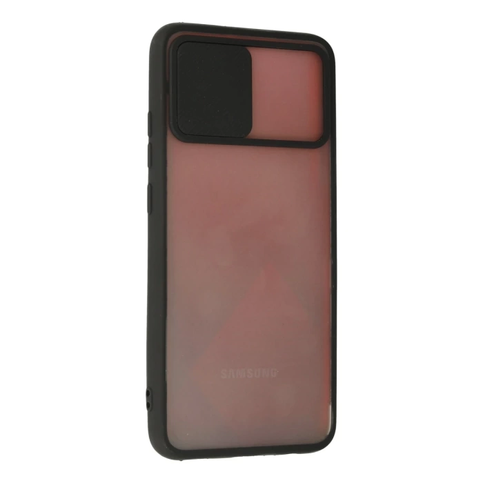 Newface Samsung Galaxy A02S Kılıf Palm Buzlu Kamera Sürgülü Silikon