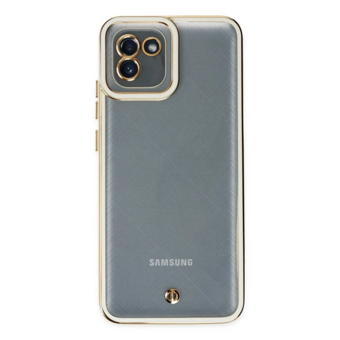 Newface Samsung Galaxy A03 Kılıf Liva Lens Silikon - Beyaz