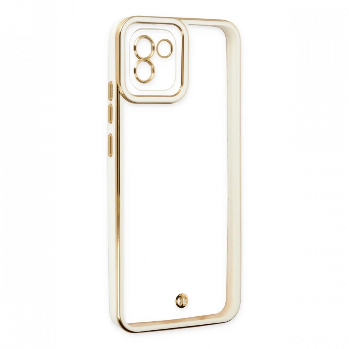 Newface Samsung Galaxy A03 Kılıf Liva Lens Silikon - Beyaz